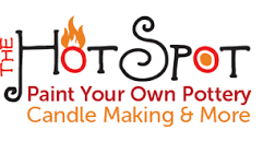 The Hot Spot Pottery Painting Candle Making & More logo
