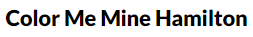 Color Me Mine Hamilton logo