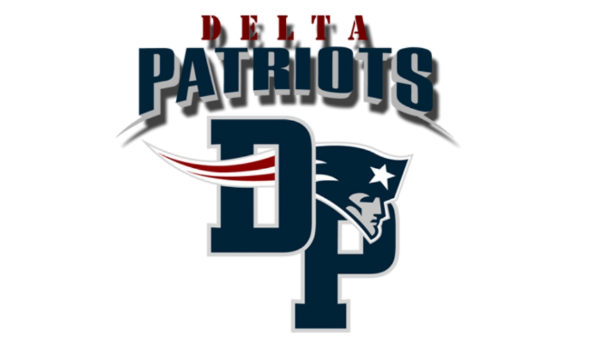 Delta Patriots Football and Cheer logo