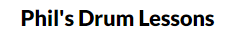 Phil's Drum Lessons logo