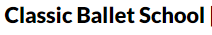 Classic Ballet School logo