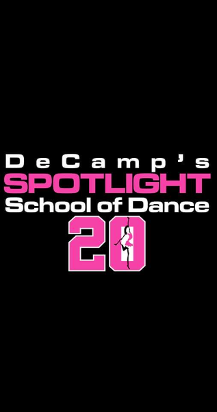 DeCamp's Spotlight School of Dance logo