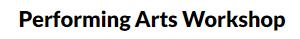 Performing Arts Workshop logo