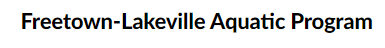 Freetown-Lakeville Aquatic Program logo