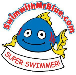 Swim with Mr. Blue logo