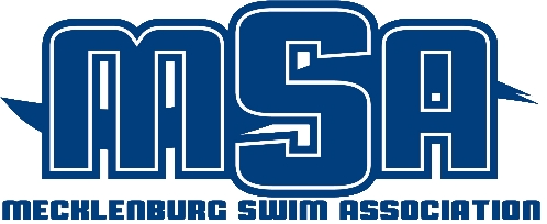MSA, Mecklenburg Swim Association Swim School logo