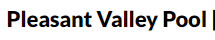 Pleasant Valley Pool logo
