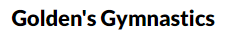 Golden's Gymnastics logo