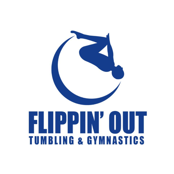Flippin' Out Tumbling and Gymnastics logo