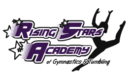 Rising Stars Academy Gymnastics, Tumbling, and Trampoline logo