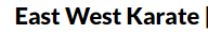 East West Karate logo