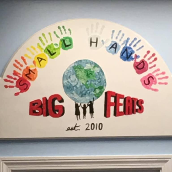 Small Hands Big Feats Child Care logo