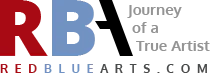 RedBlueArts Academy logo