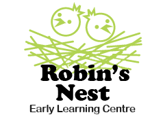 Robbins in the Nest Child Care logo