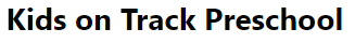 Kids On Track logo