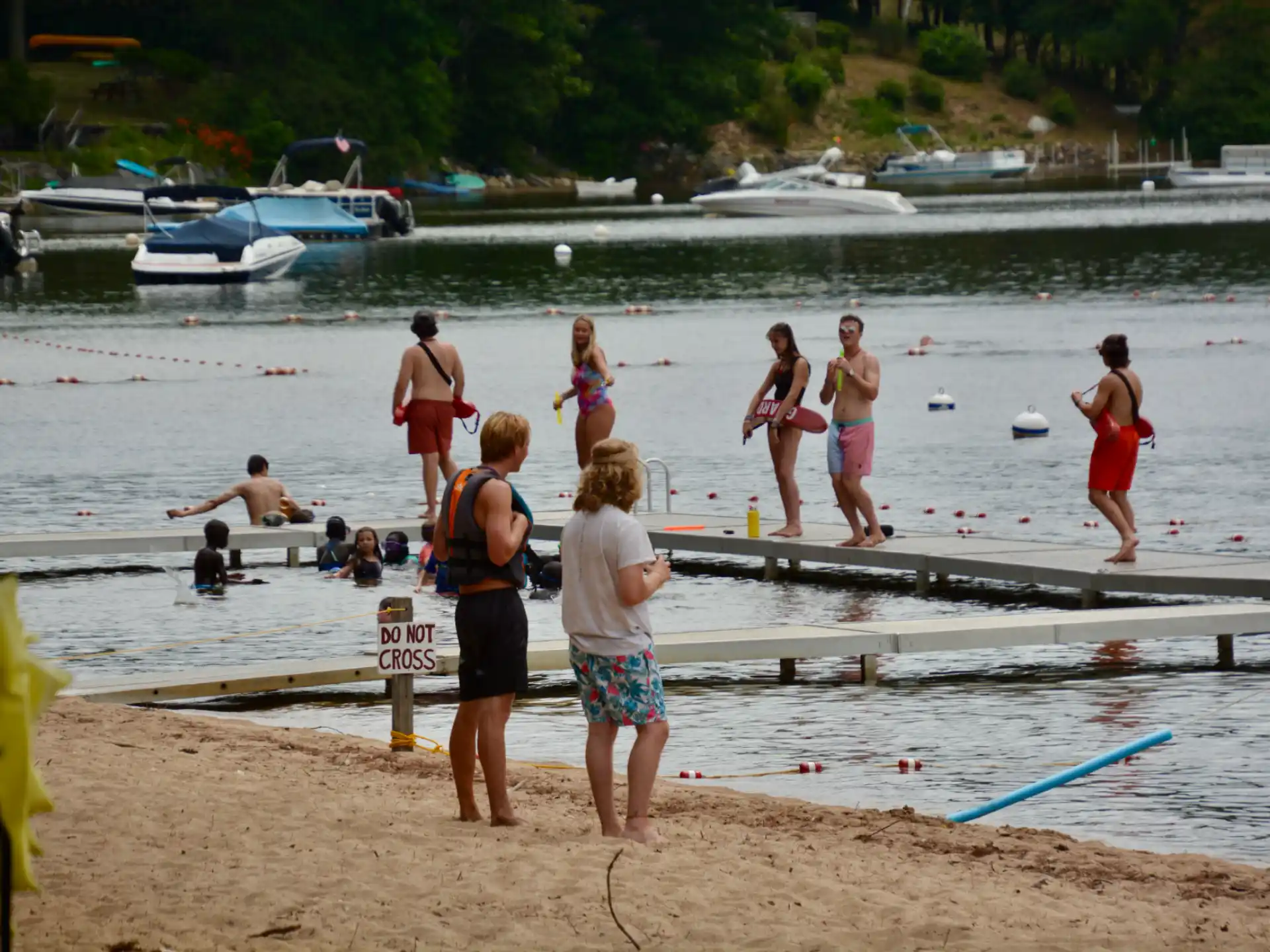 people on the beach