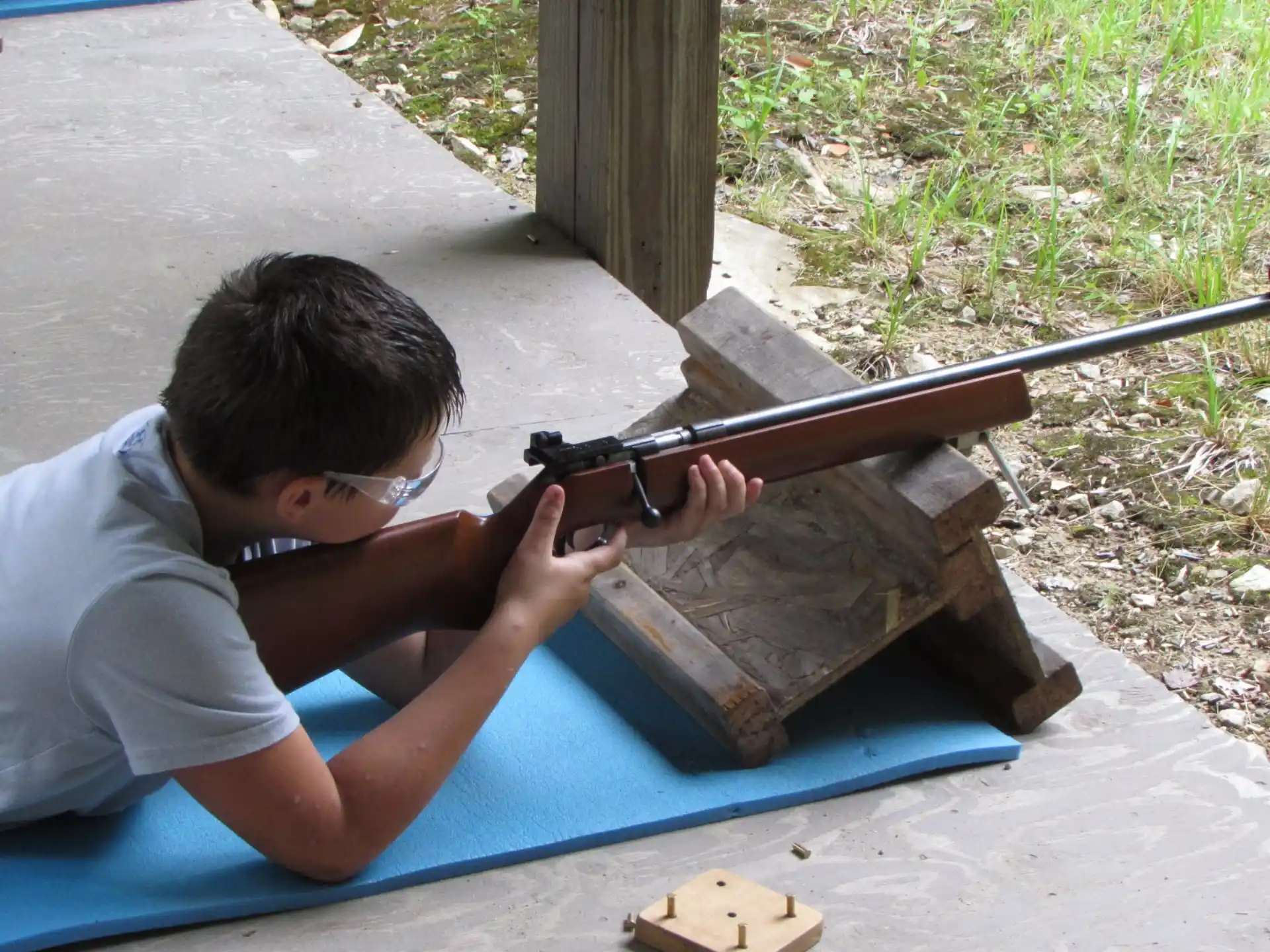 a man holding a gun