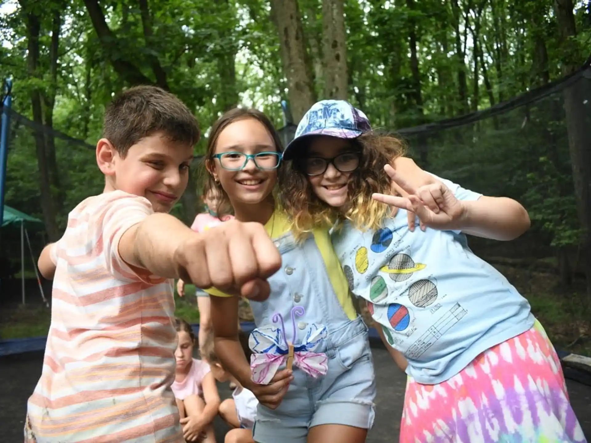 a group of children posing for a photo