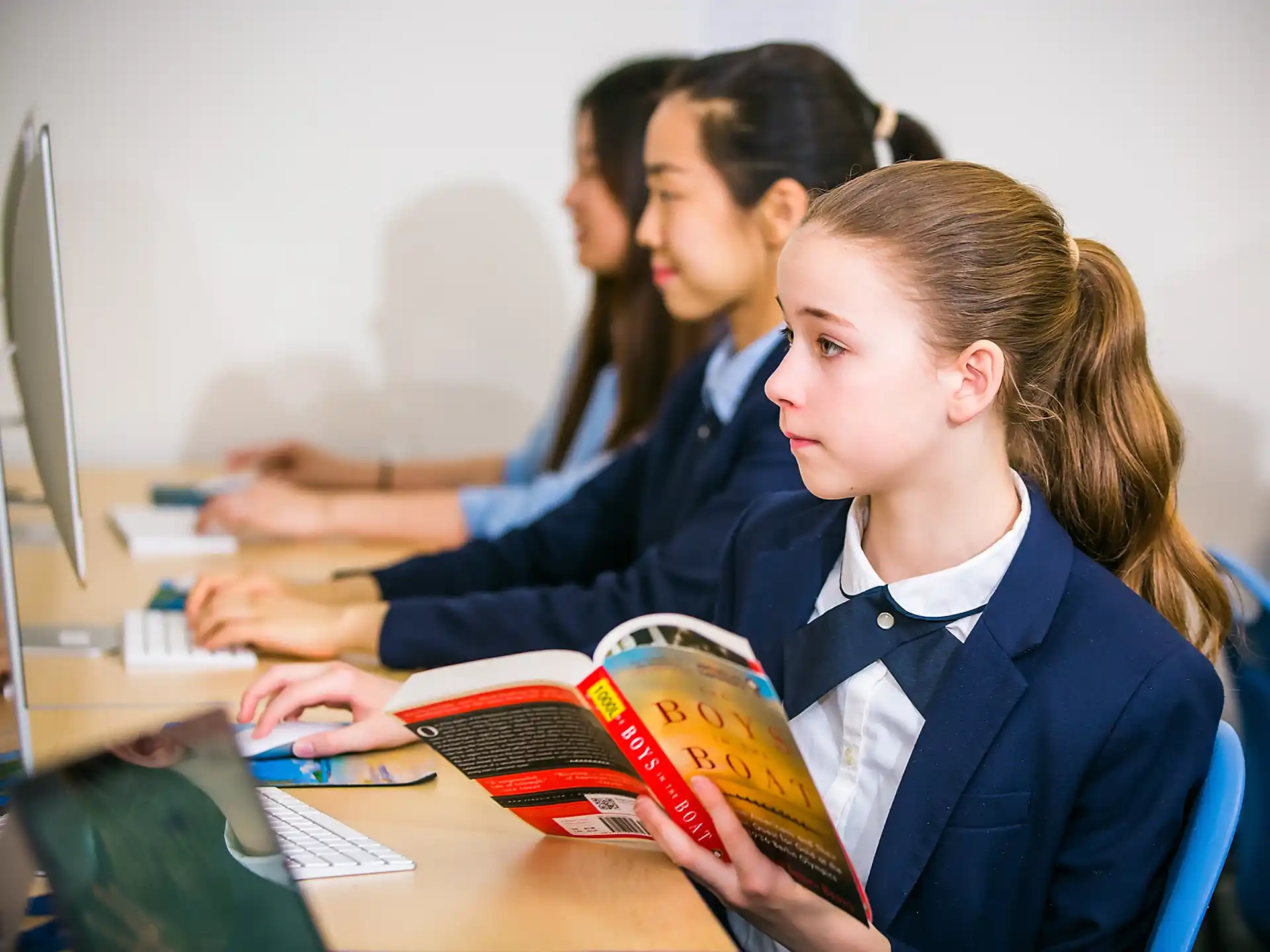 a group of students in a classroom