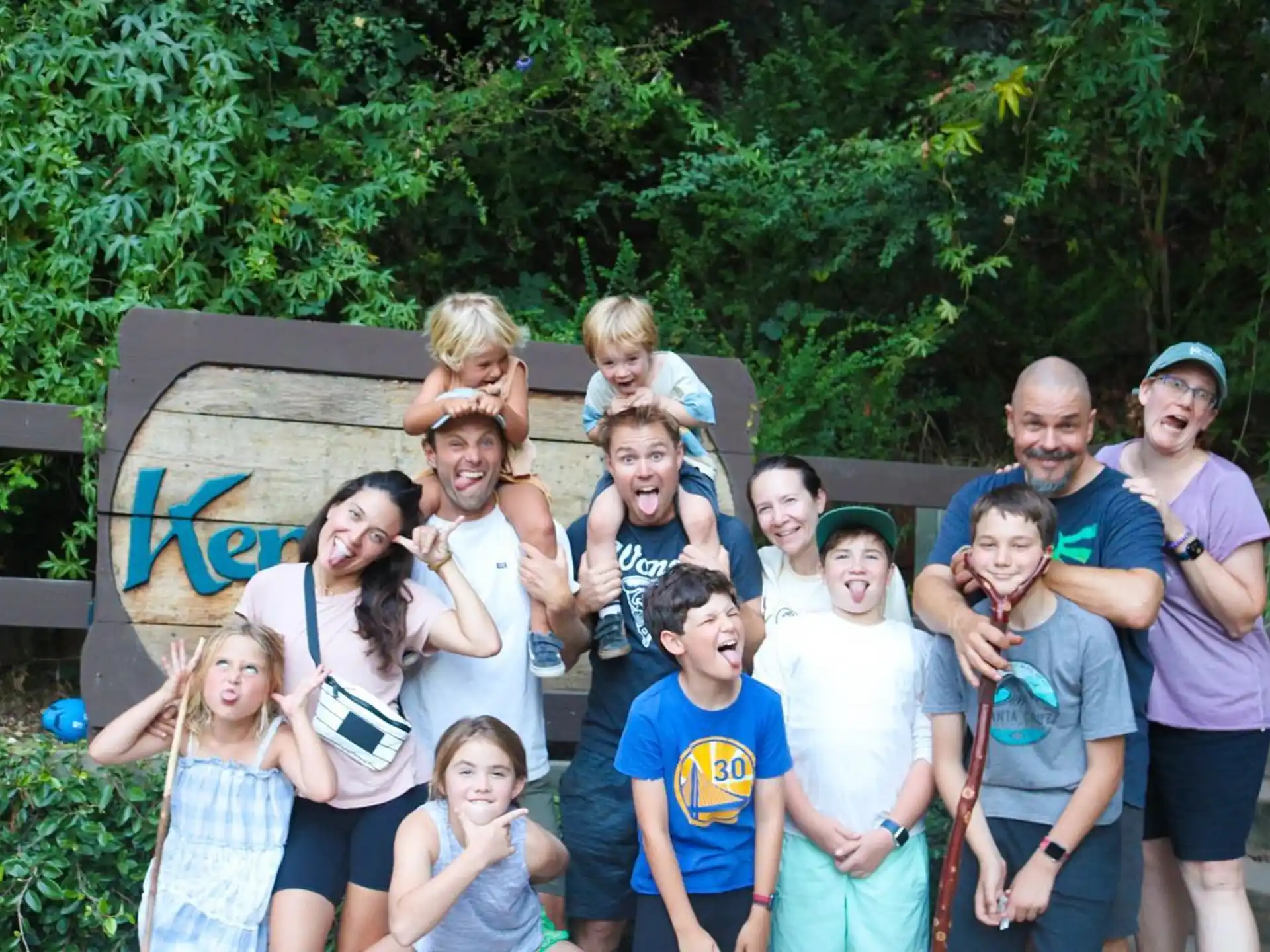 a group of people posing for a photo