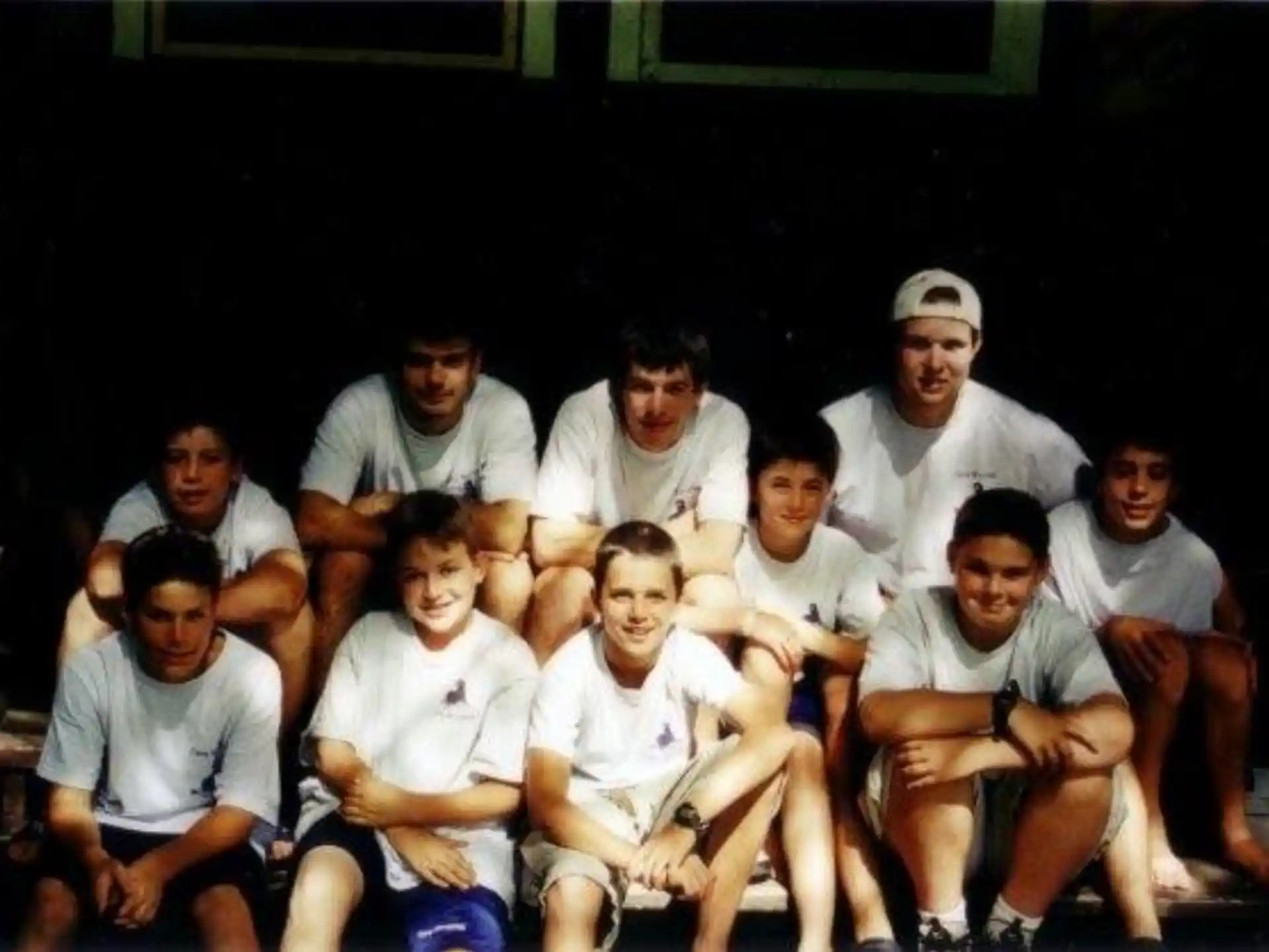 a group of men sitting together