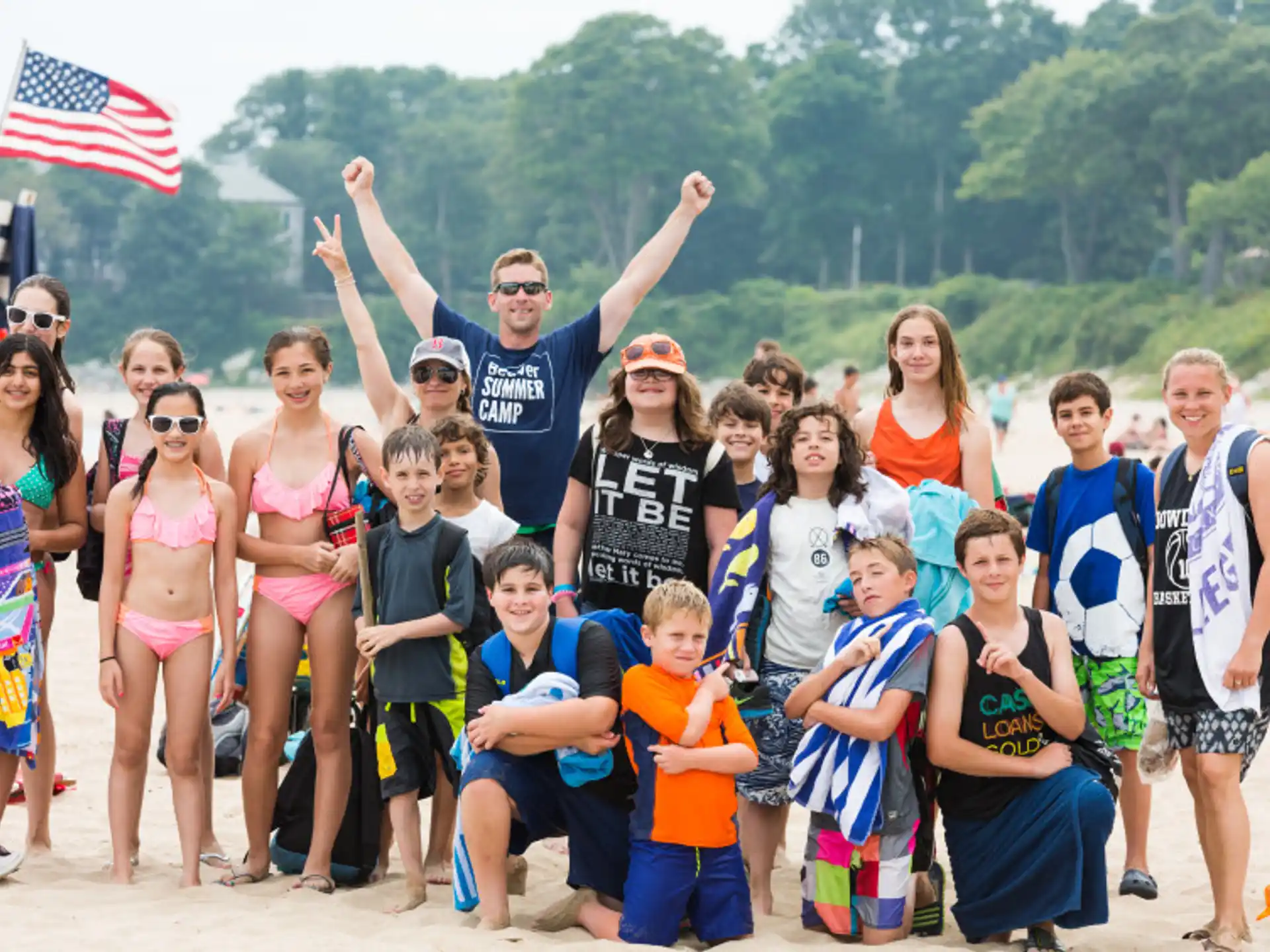 a group of people posing for a photo