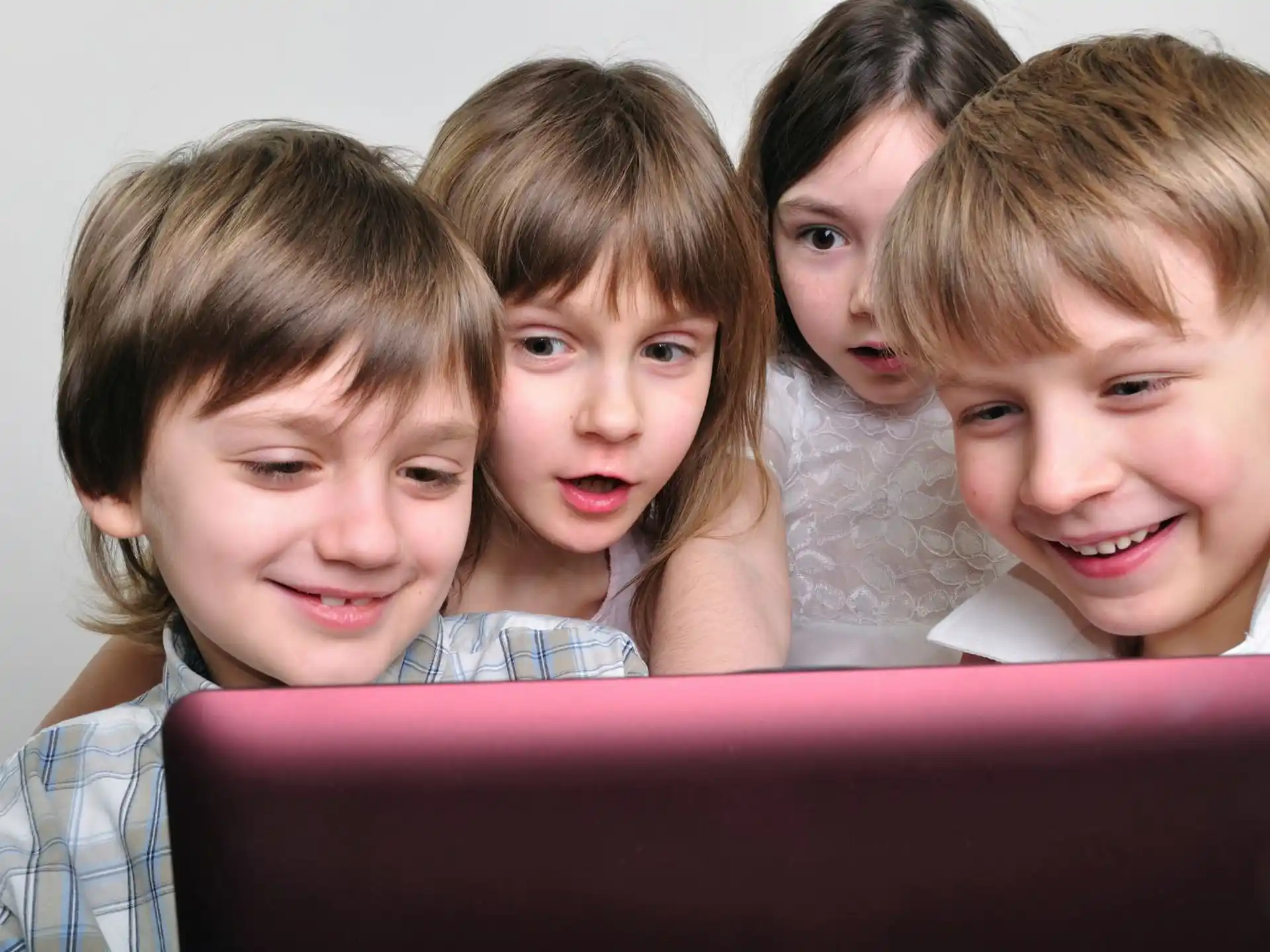 a group of kids smiling