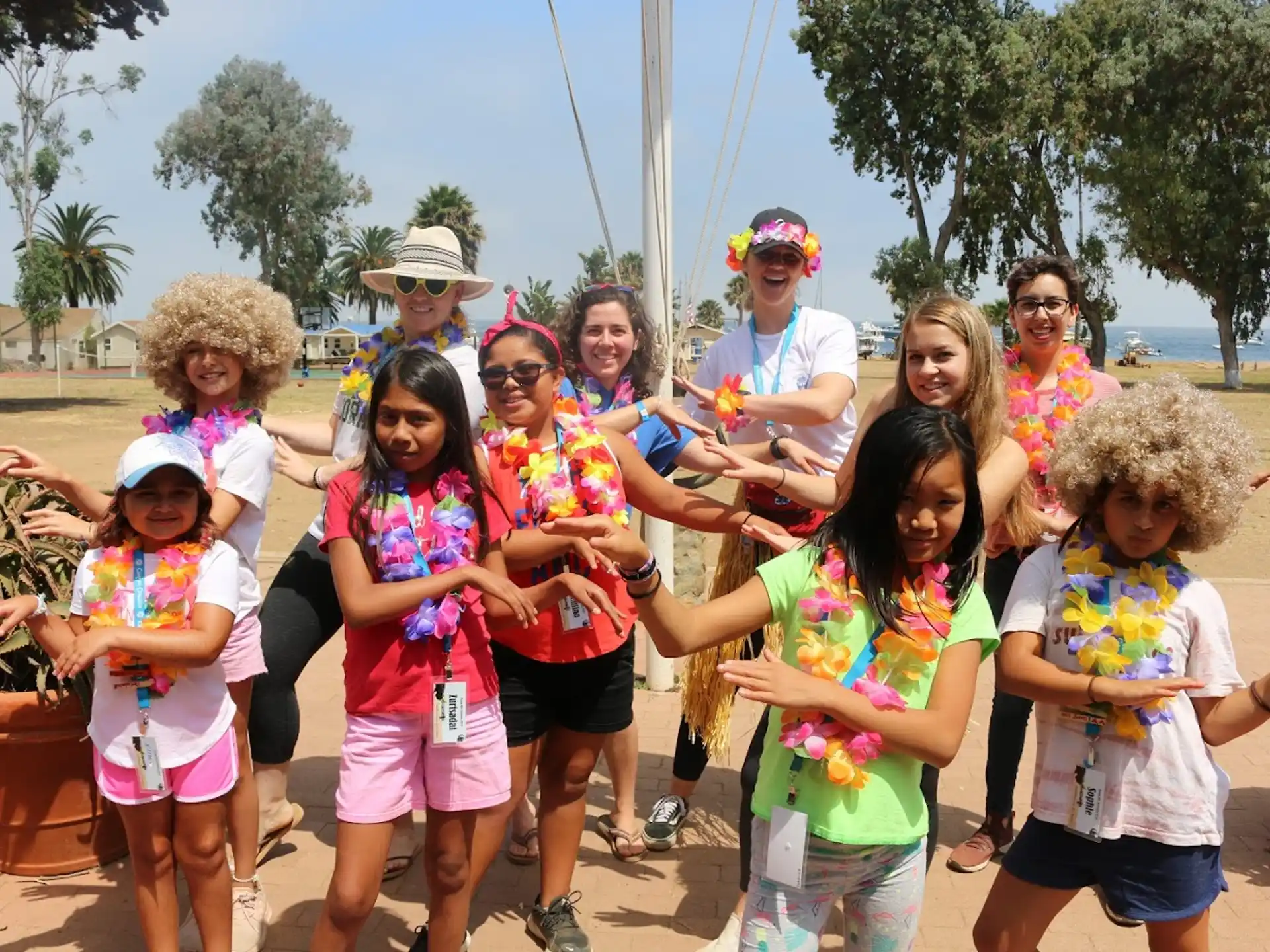 a group of people posing for a photo