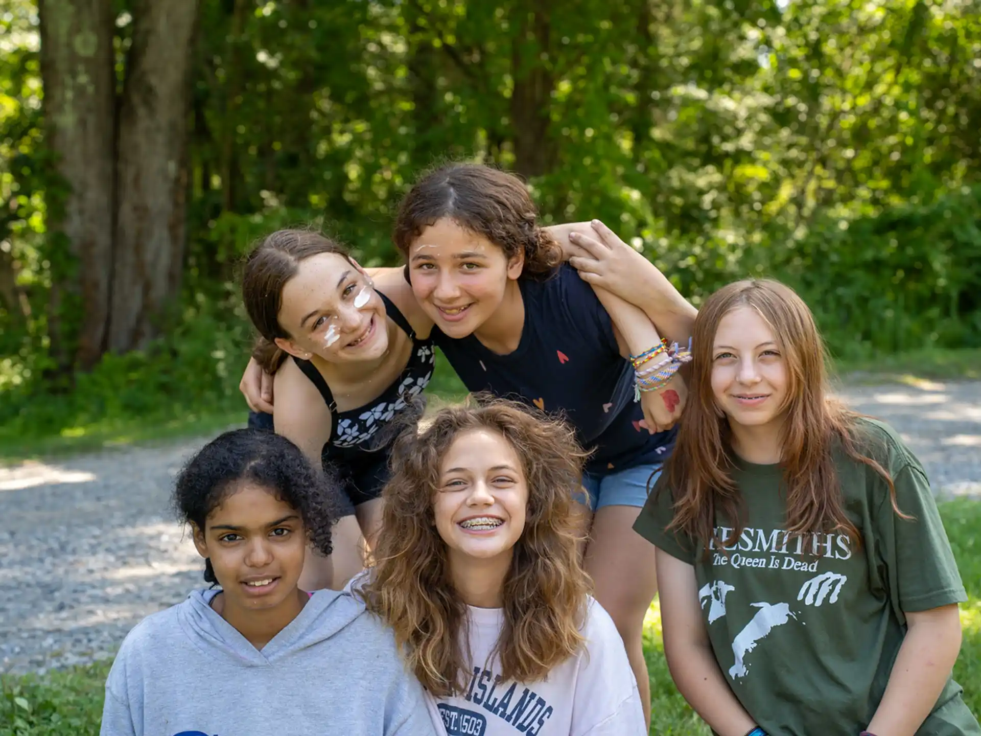 a group of people posing for a photo