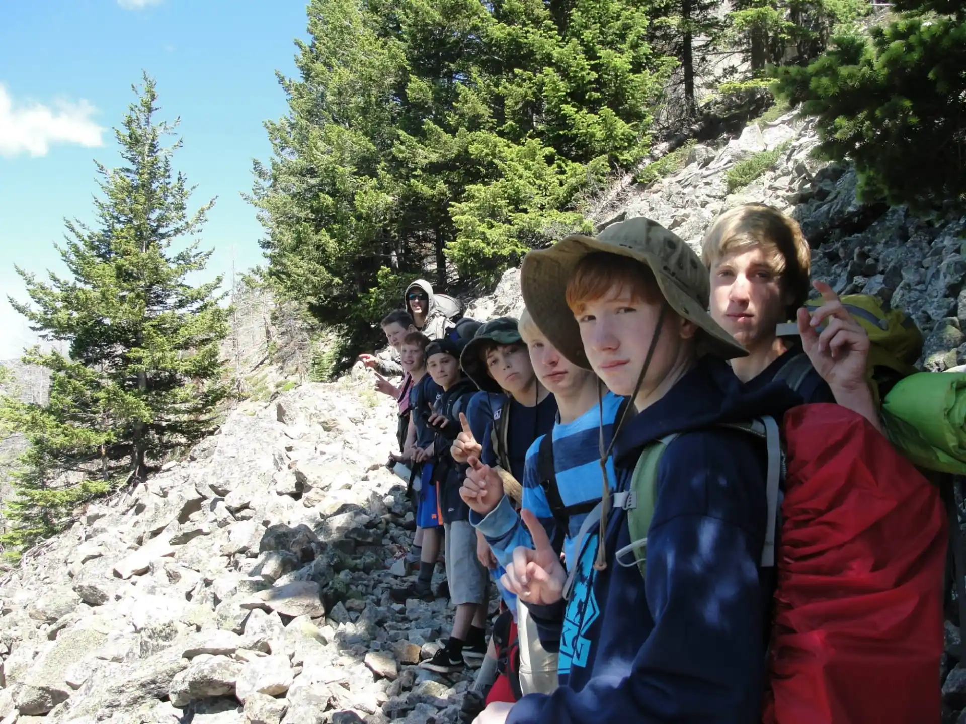 a group of people posing for a photo