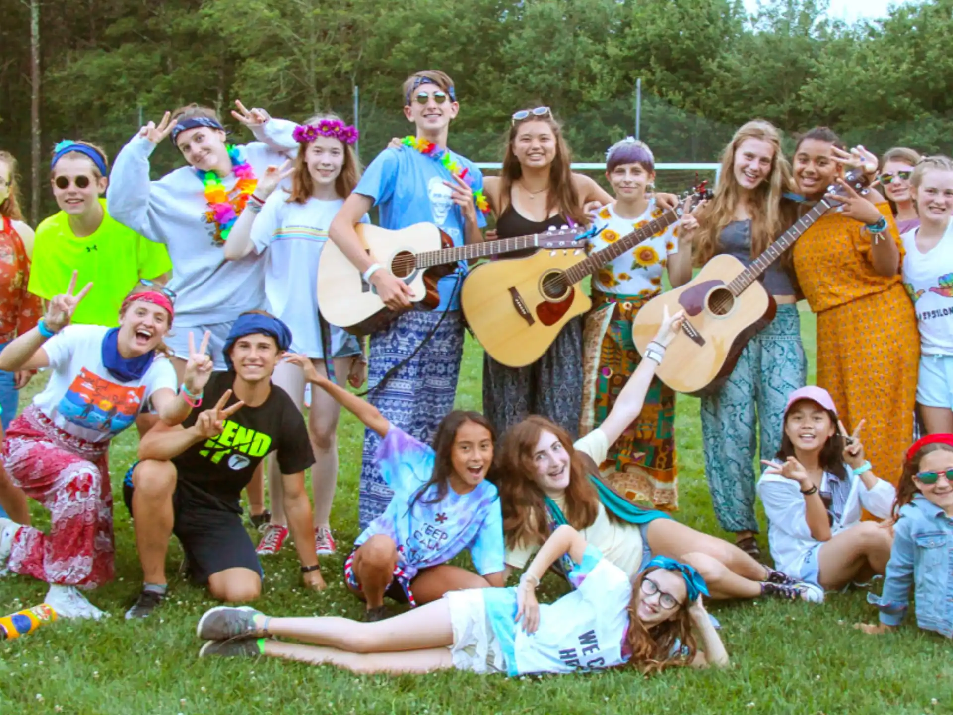a group of people posing for a photo