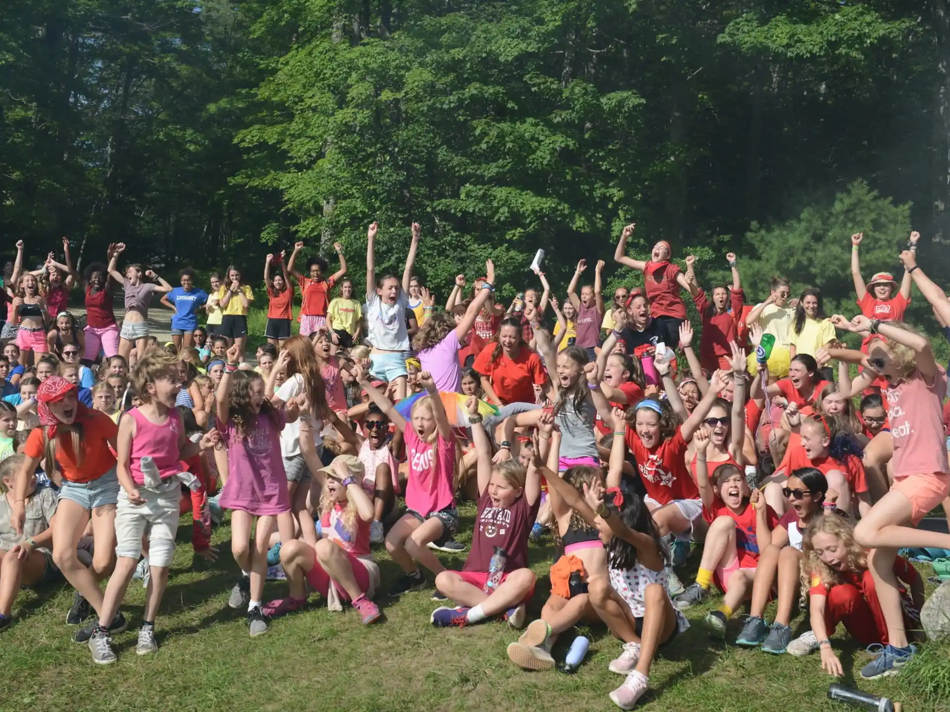 a group of people posing for a photo