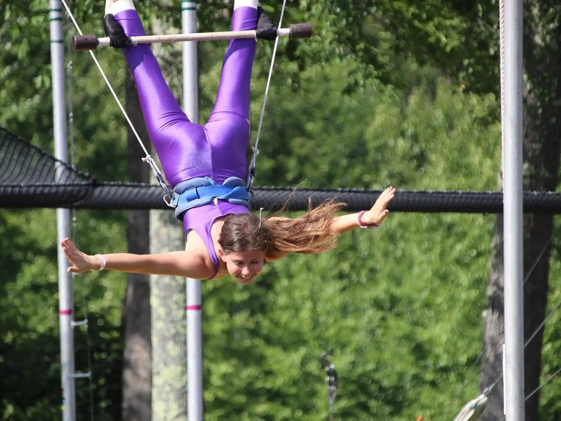 a girl from a rope