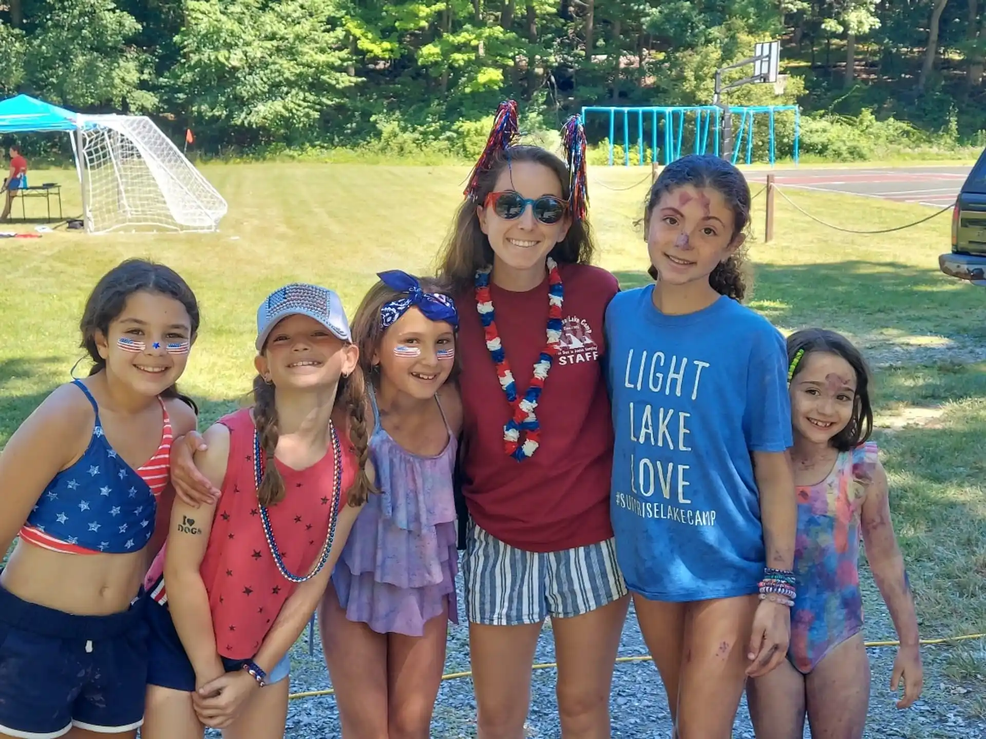 a group of girls posing for a photo