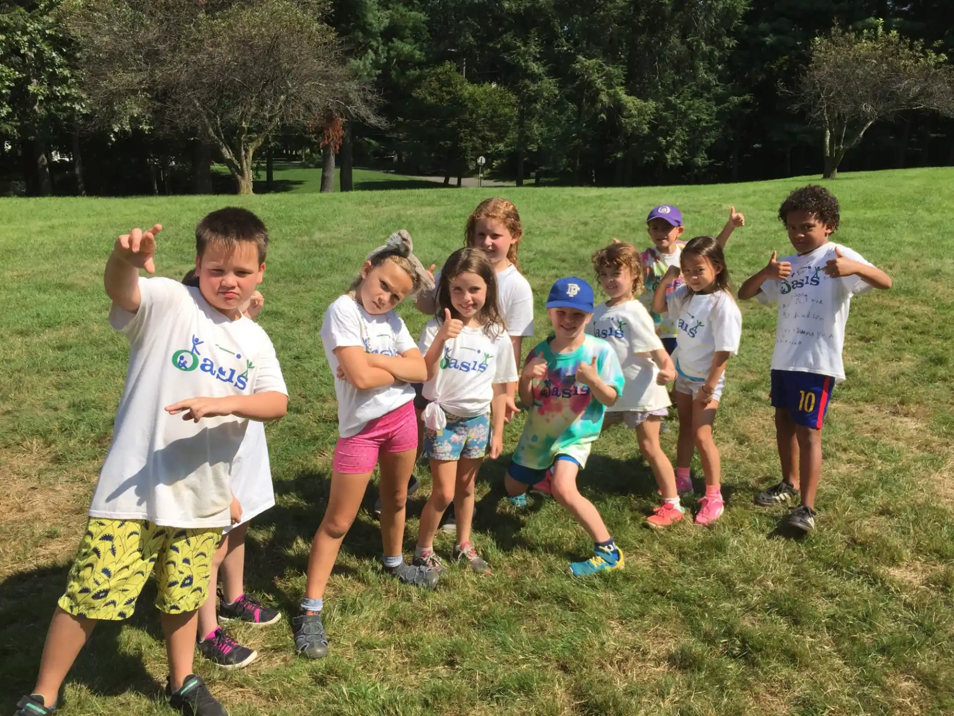 a group of children posing for a photo