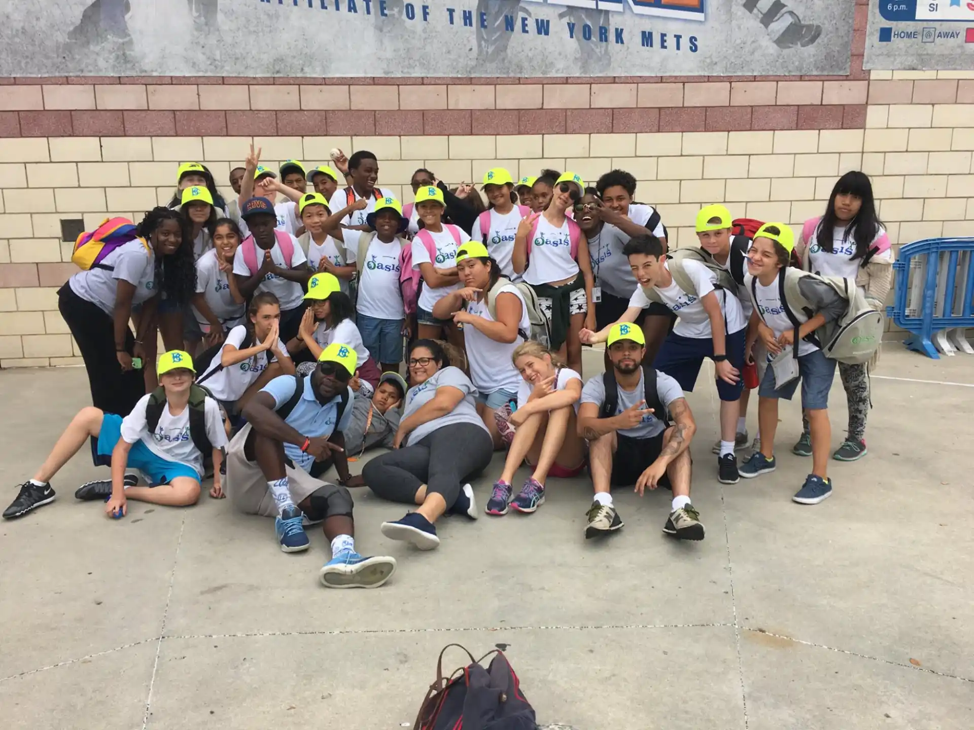 a group of people posing for a photo