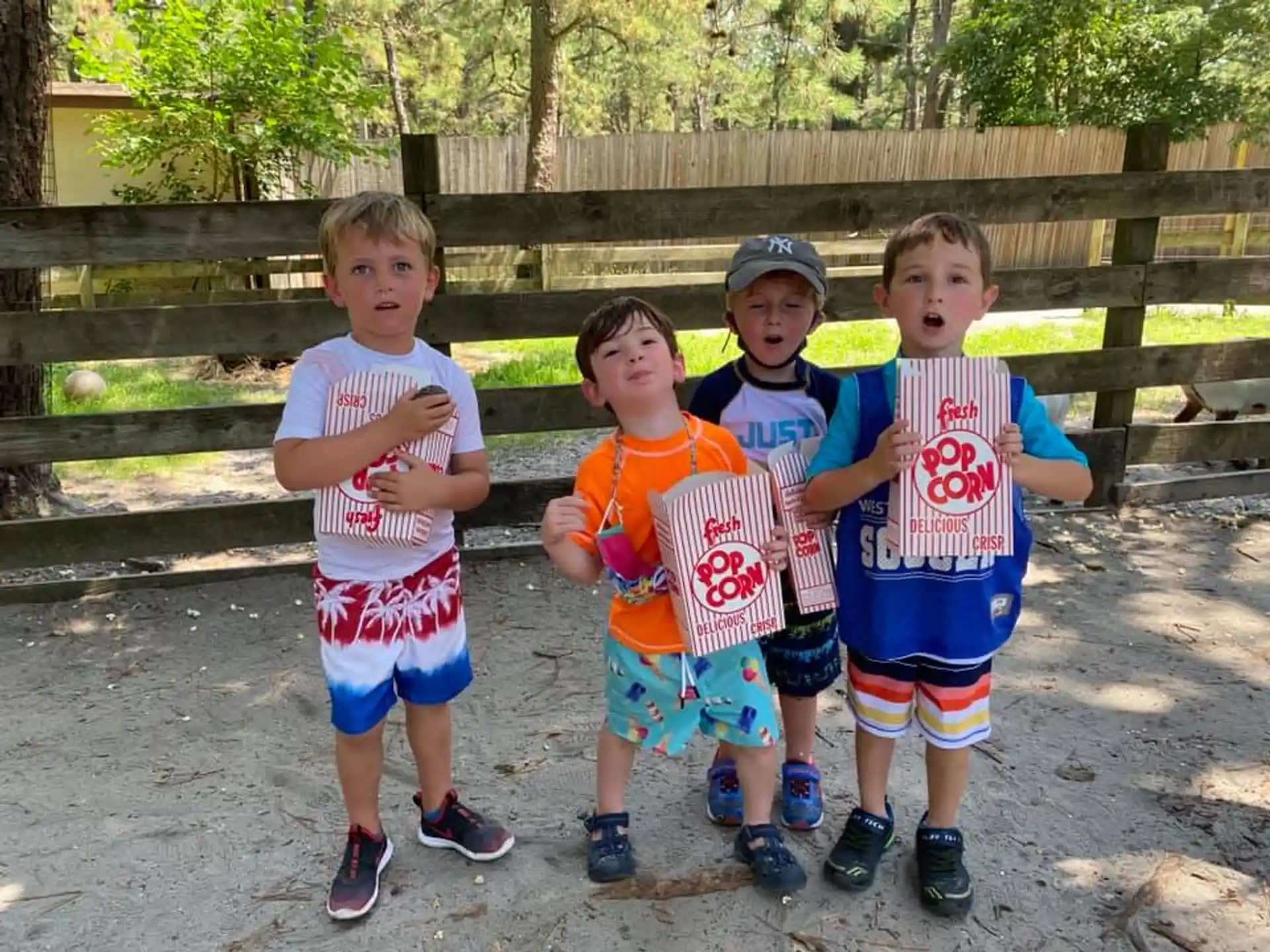 a group of boys posing for a picture