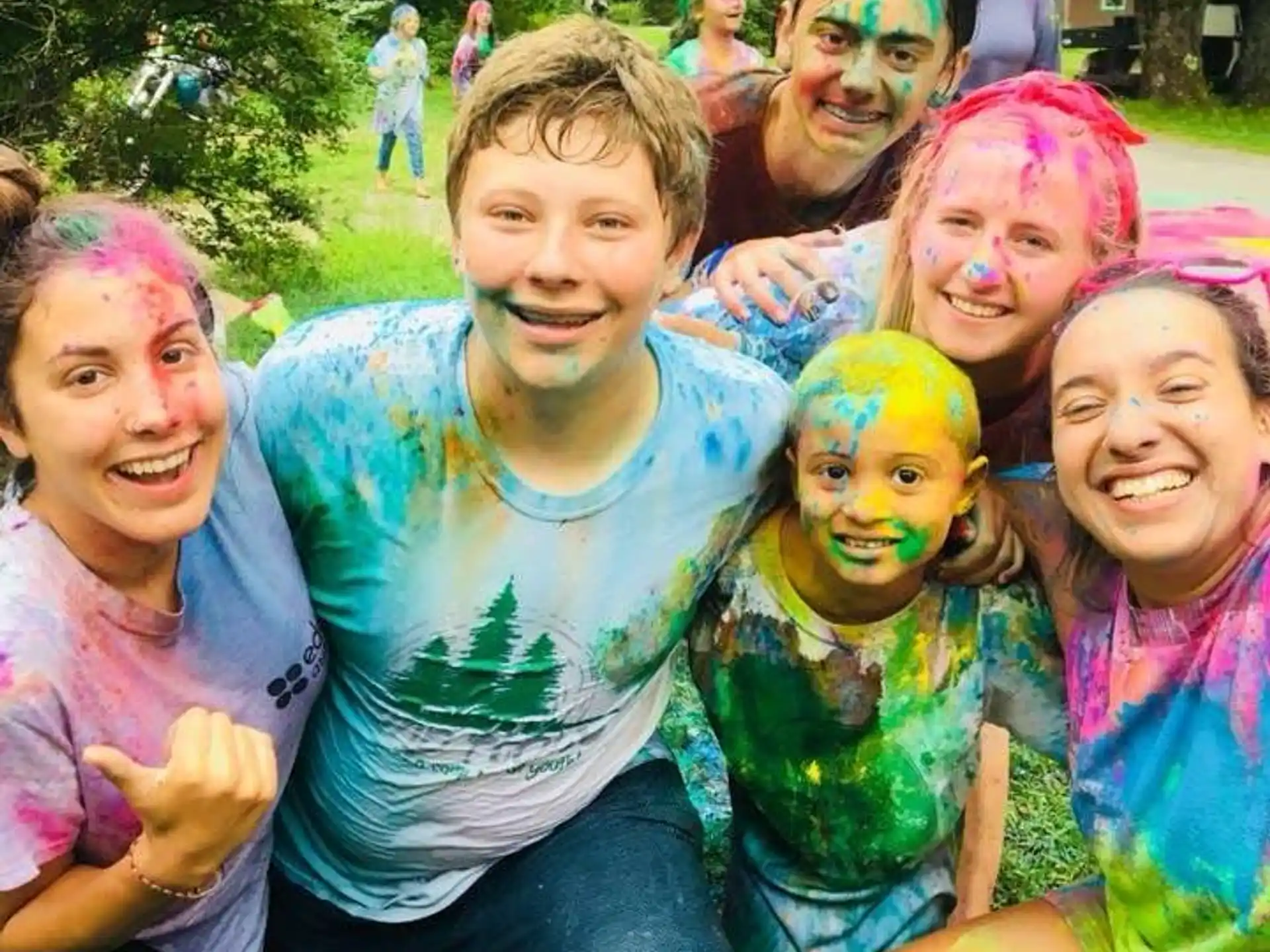 a group of people posing for a photo