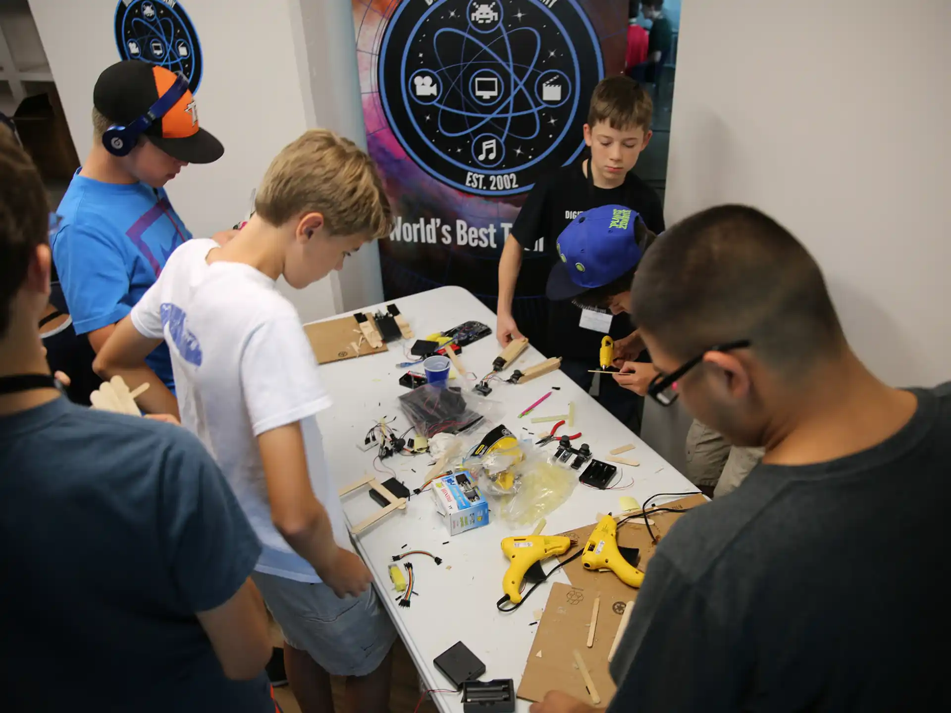 a group of people playing a board game