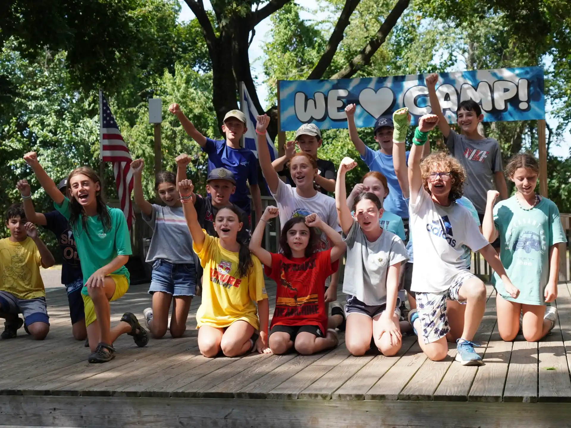 a group of people posing for a photo