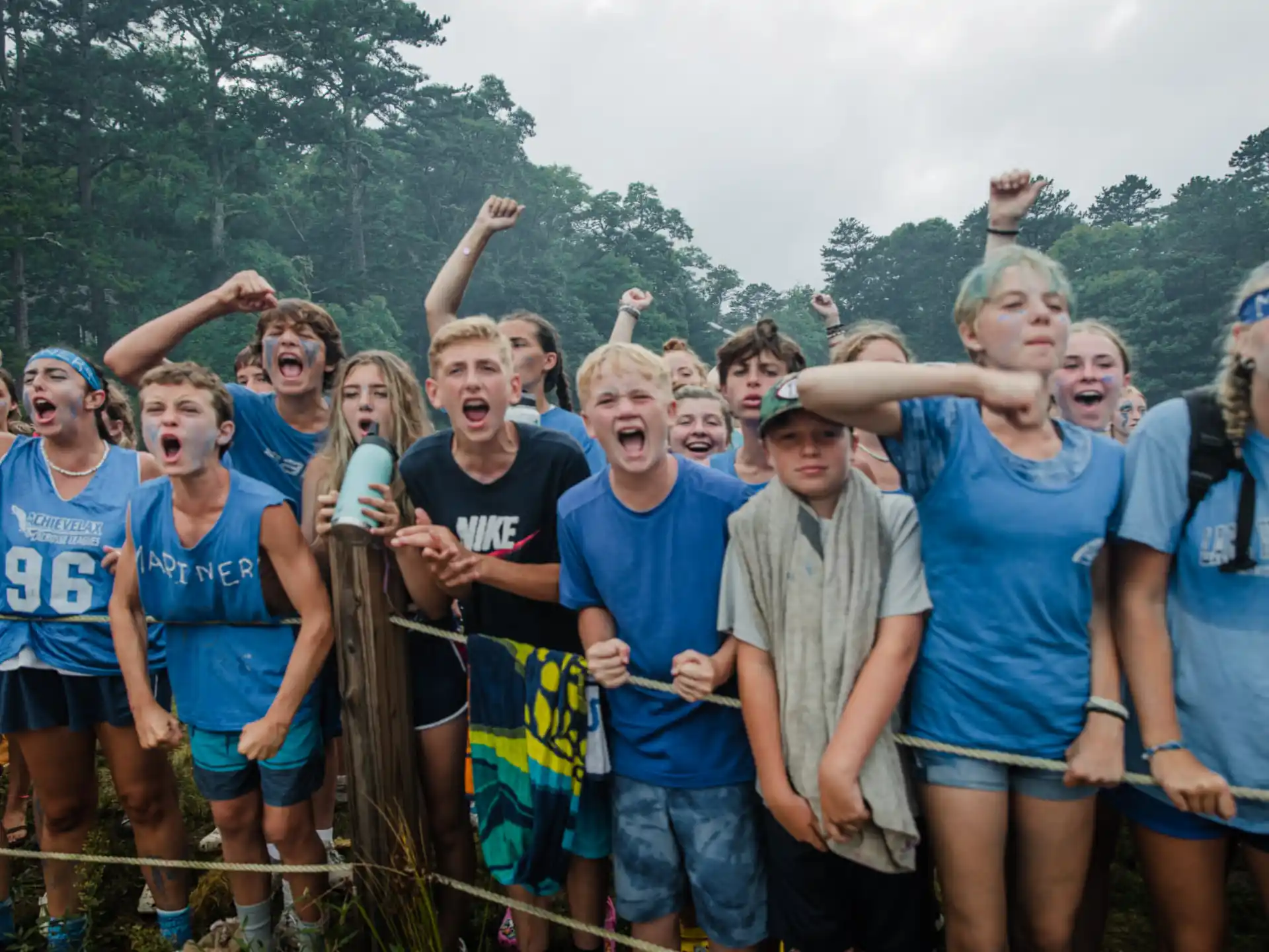 a group of people posing for a photo