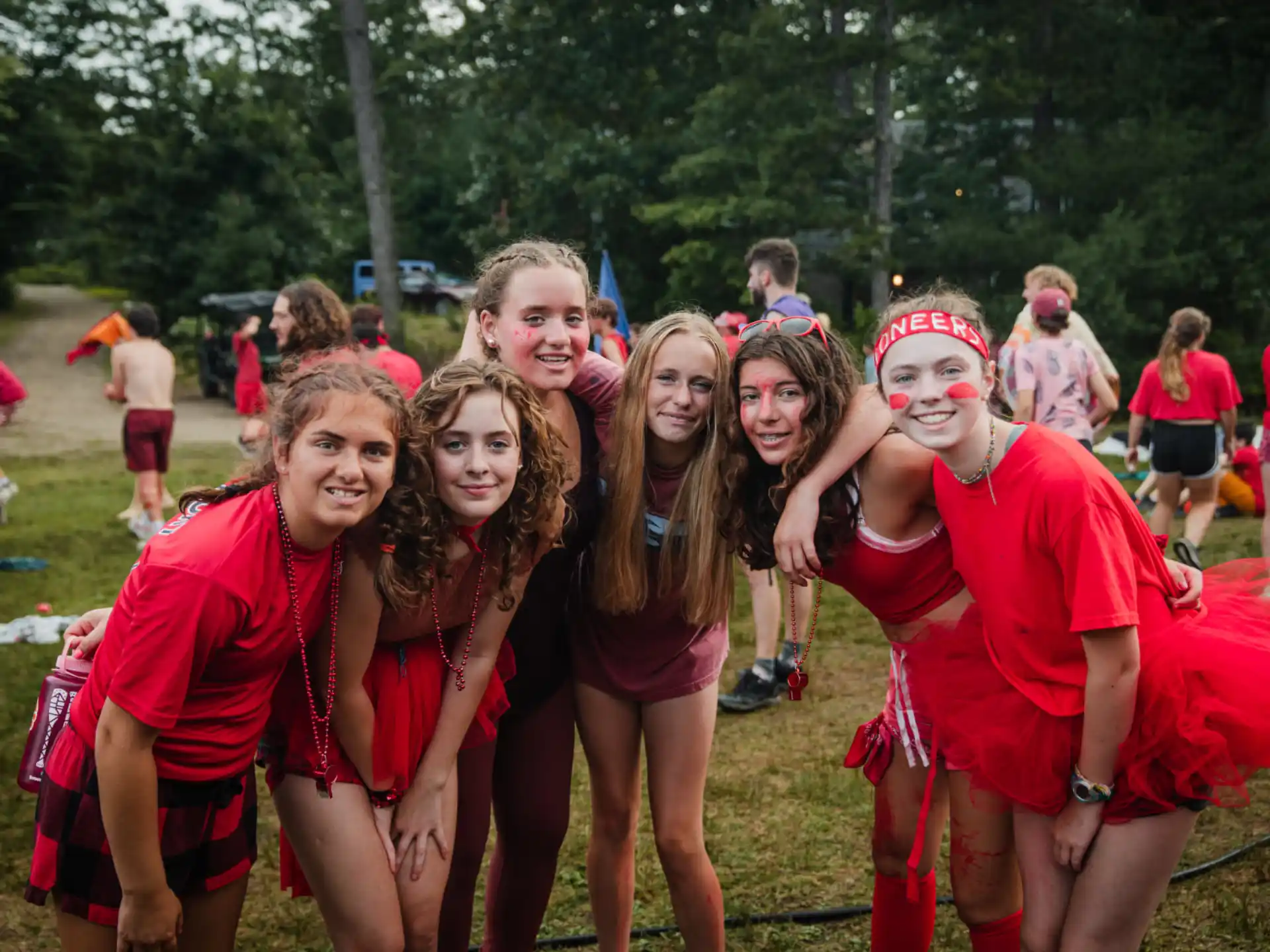 a group of people posing for a photo