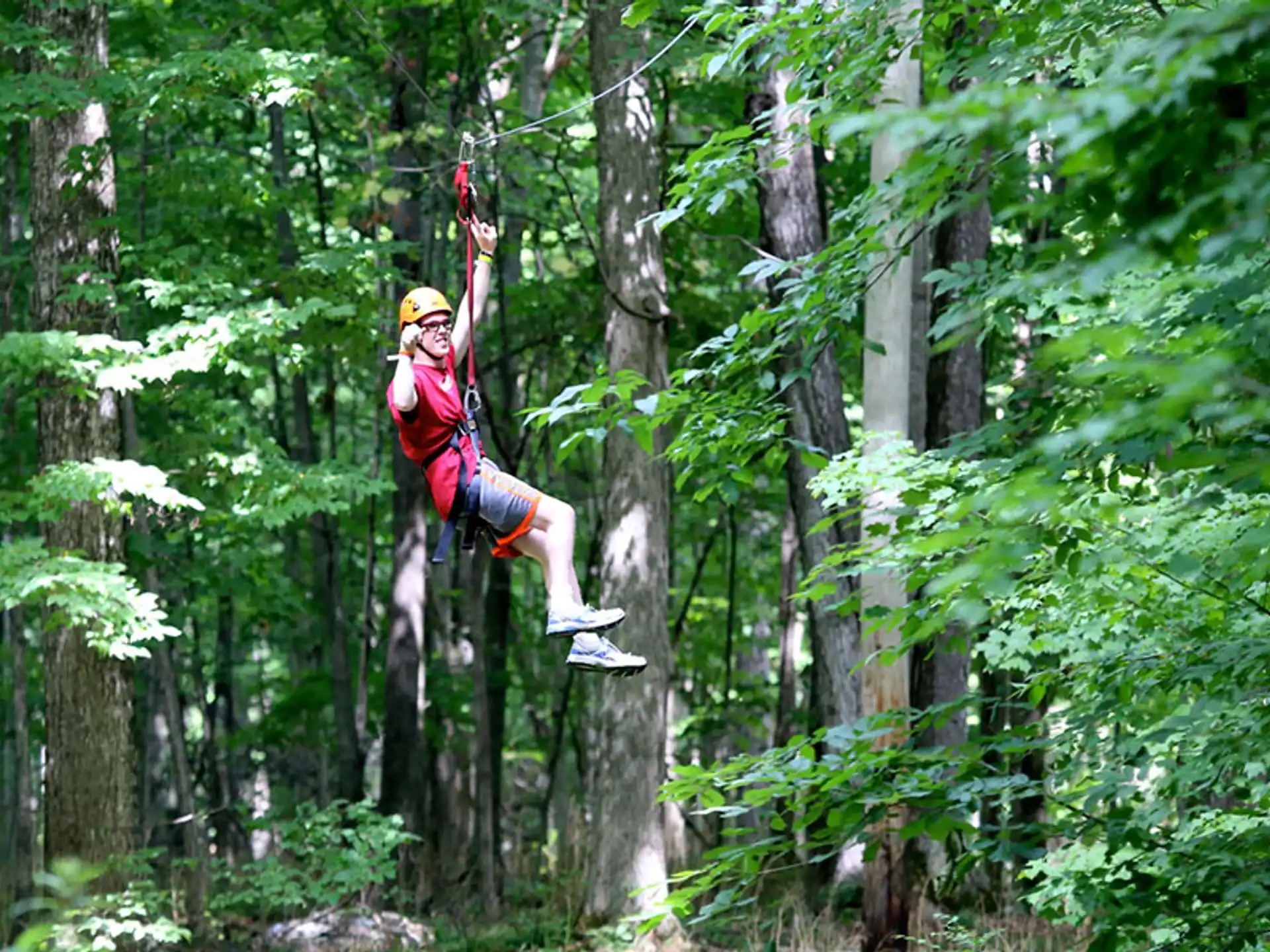 a person from a rope