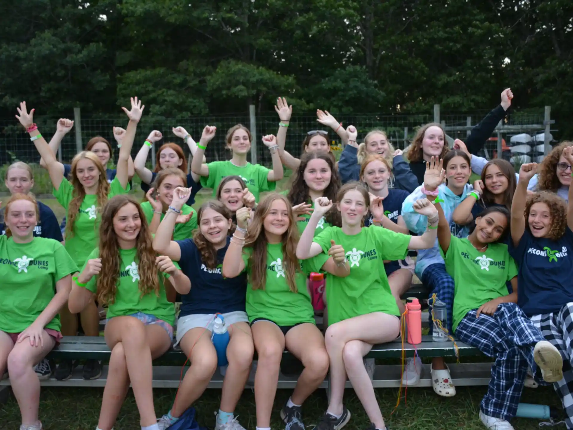 a group of people posing for a photo