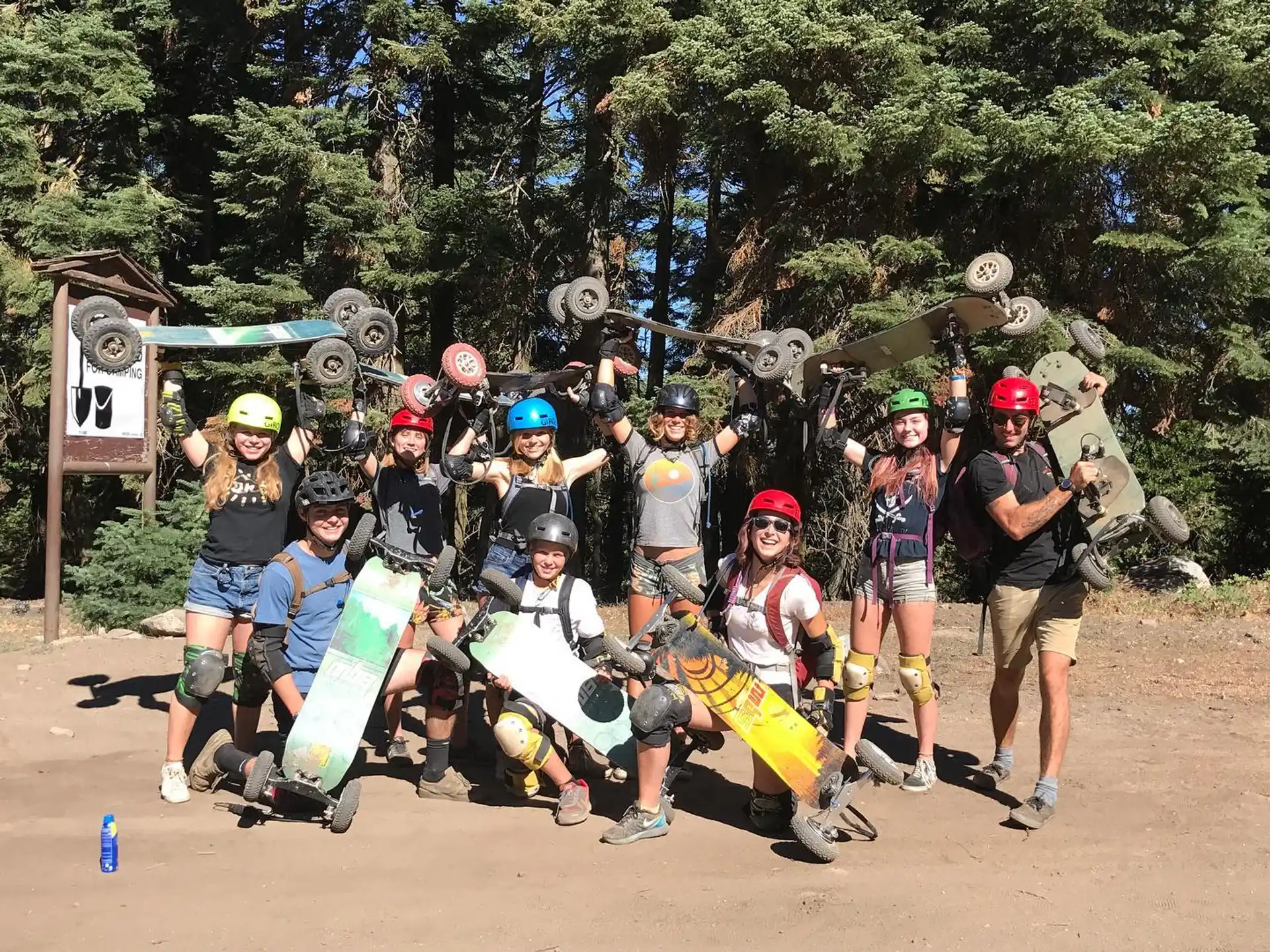 a group of people posing for a photo