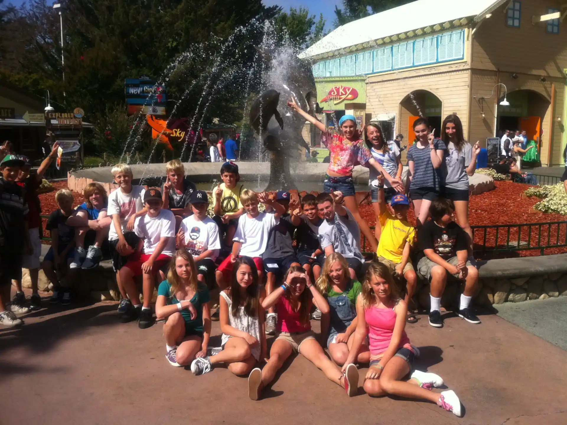 a group of people posing for a photo