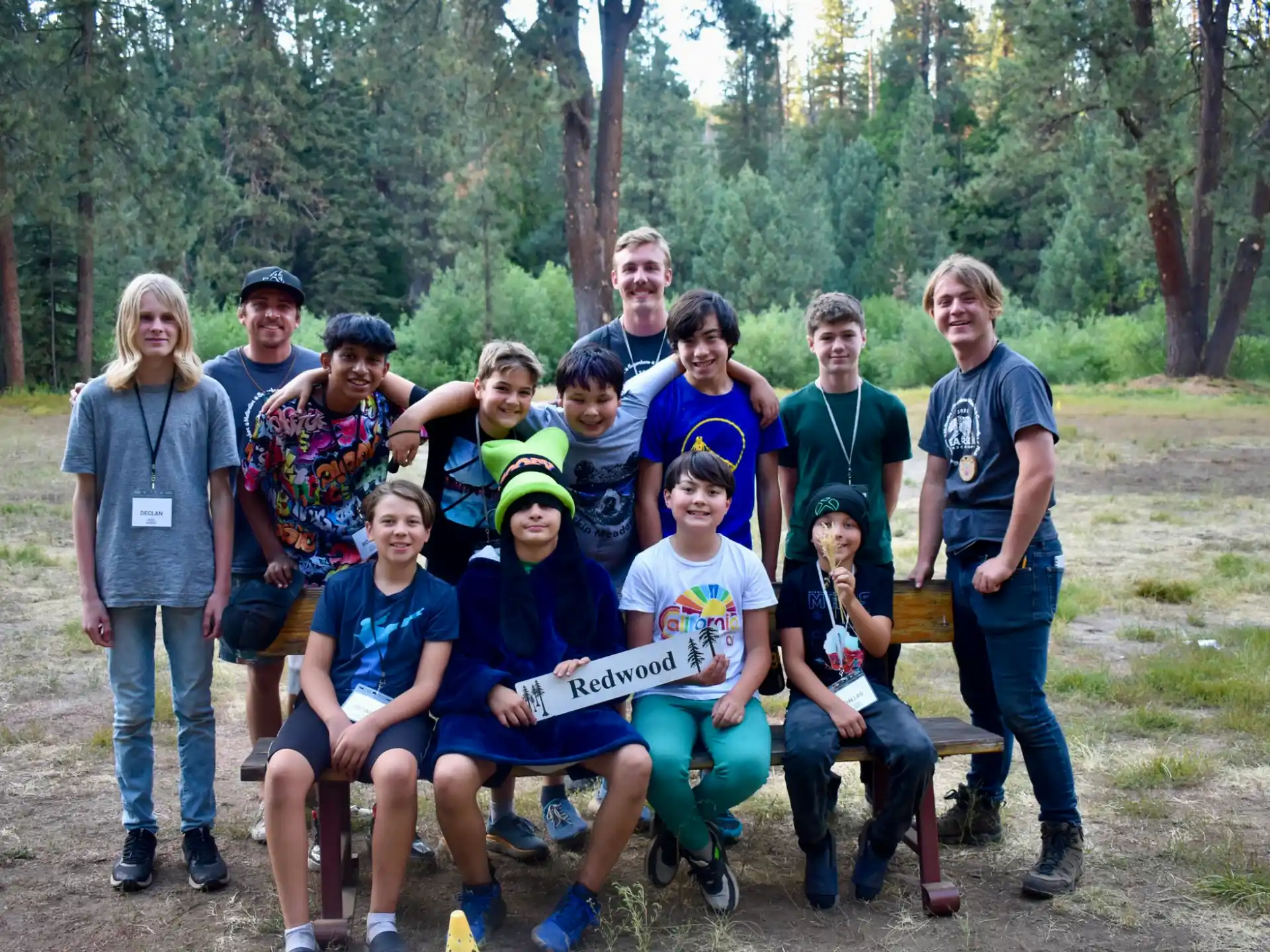 a group of people posing for a photo