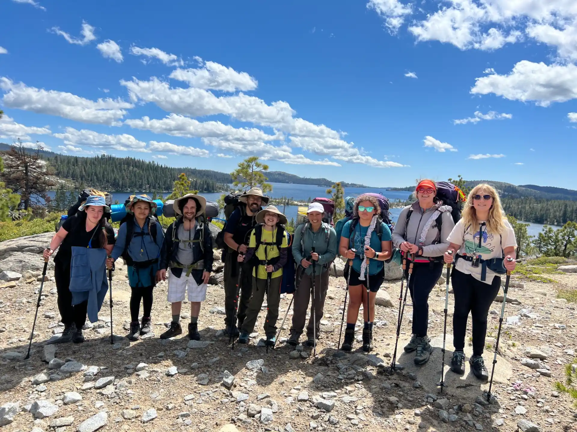 a group of people posing for a photo