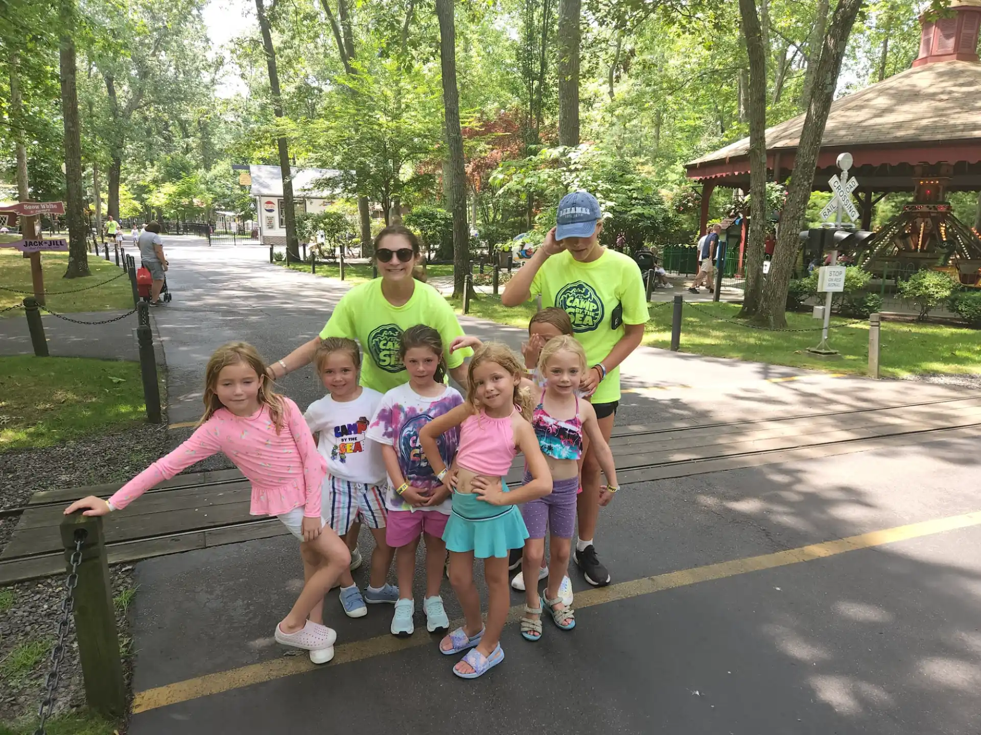 a group of people posing for a photo