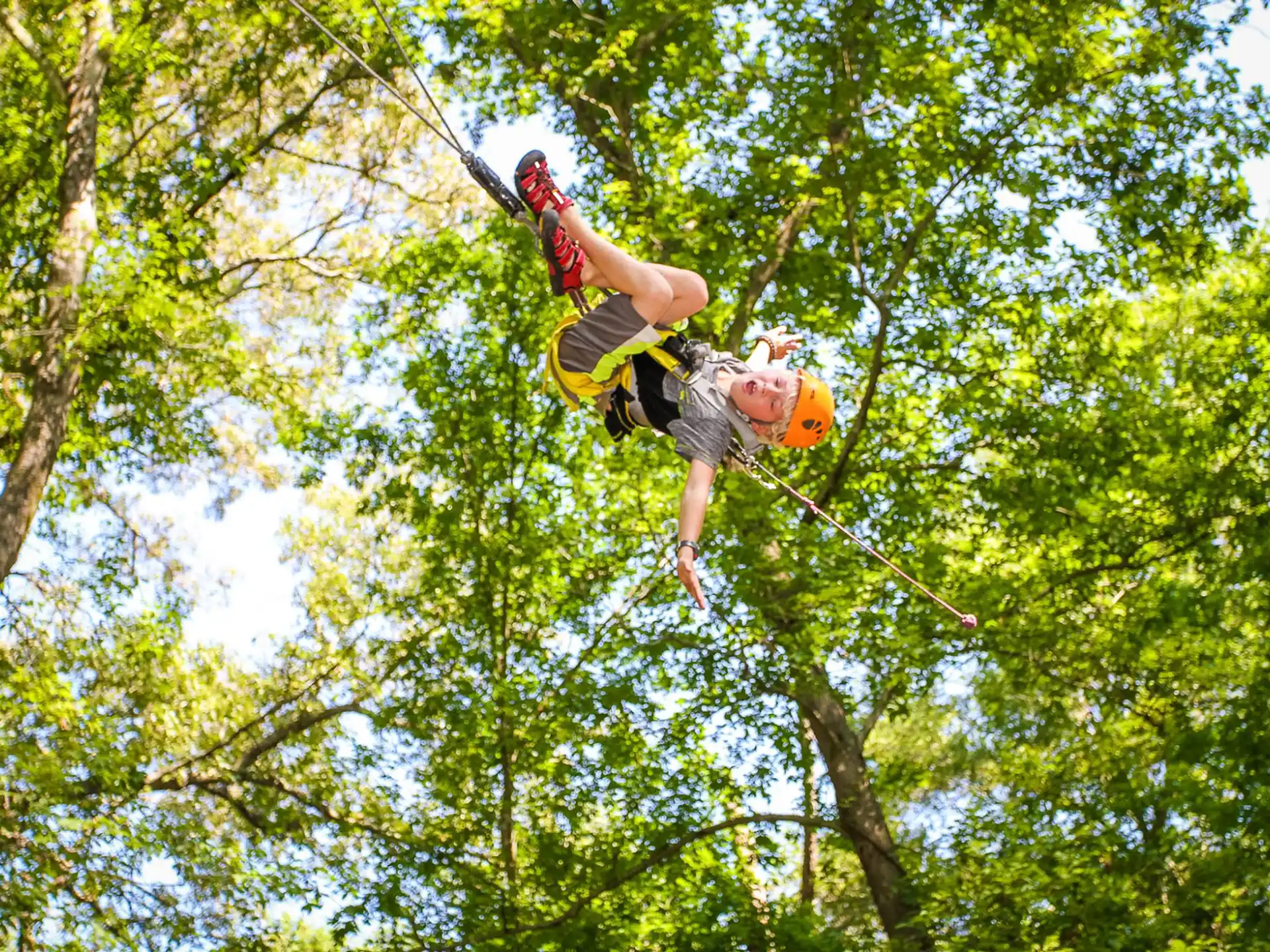 a person from a rope